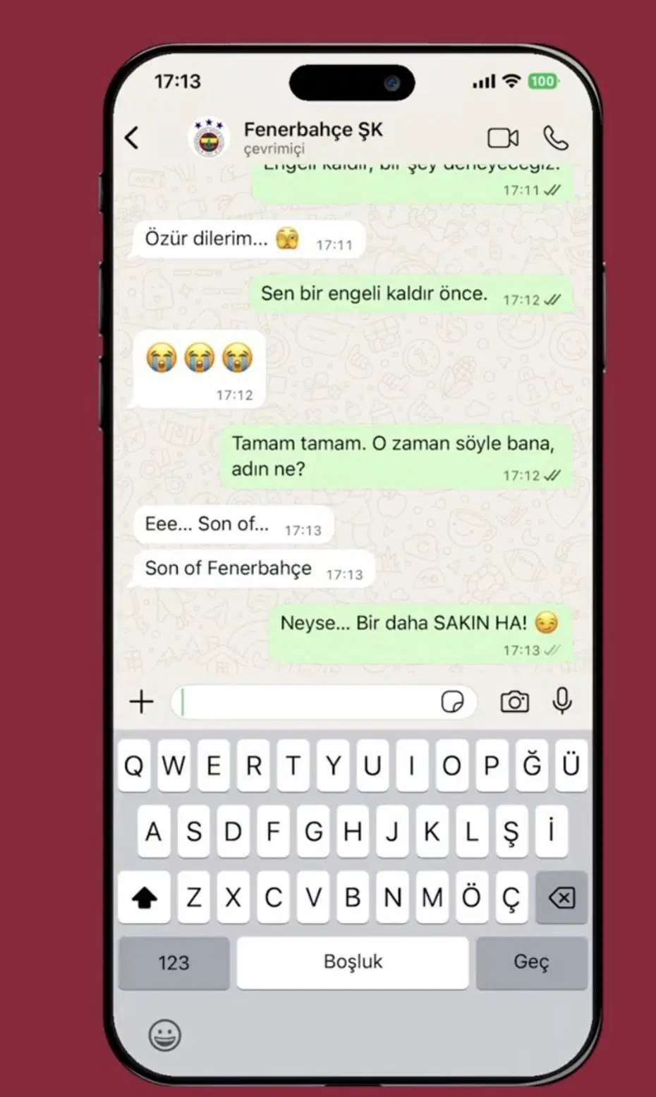 Galatasaray gelen tepkiler üzerine Fenerbahçe paylaşımını kaldırdı - 2