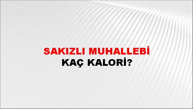 Sakızlı Muhallebi Sakızlı Muhallebi