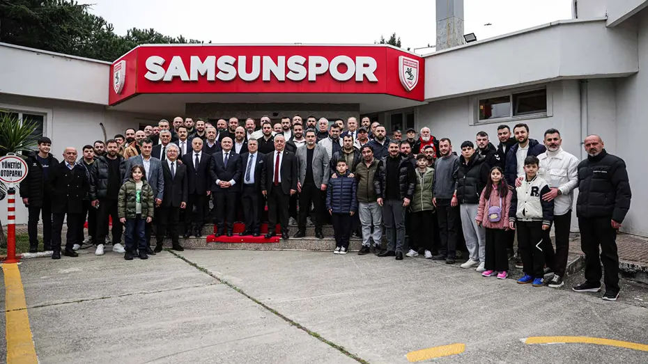 Samsunspor'da bayramlaşma töreni gerçekleştirildi