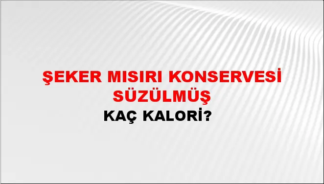Şeker Mısırı Konservesi Süzülmüş Şeker Mısırı Konservesi Süzülmüş