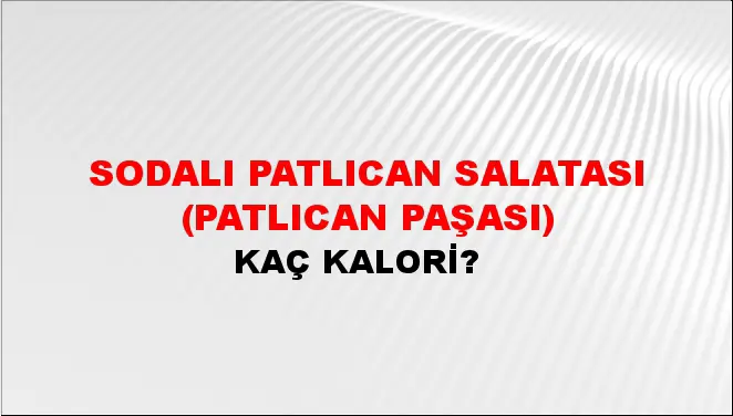 Sodalı Patlıcan Salatası (Patlıcan paşası) Sodalı Patlıcan Salatası (Patlıcan paşası)