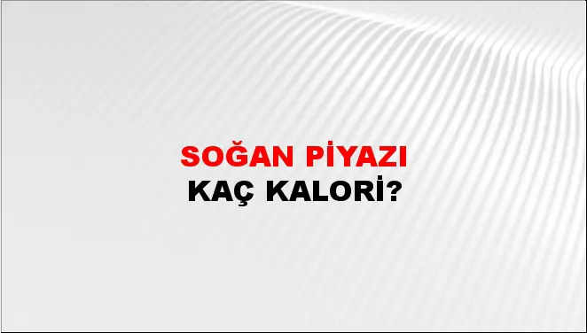 Soğan Piyazı Soğan Piyazı