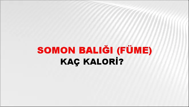 Somon Balığı (Füme) Somon Balığı (Füme)