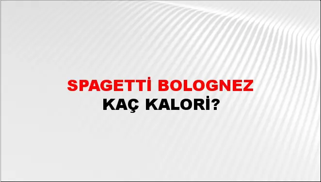 Spagetti Bolognez