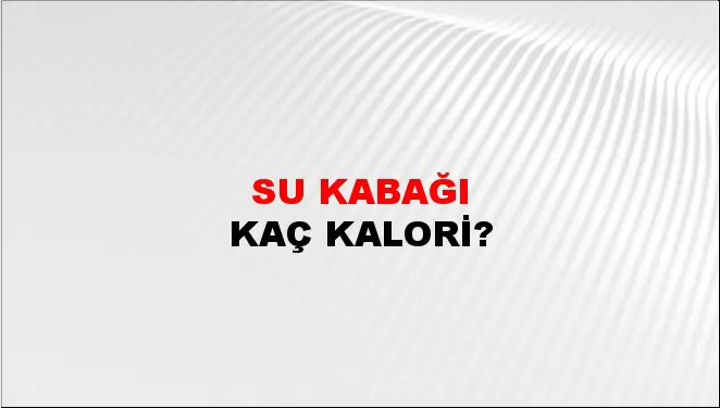 Su Kabağı