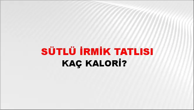 Sütlü İrmik Tatlısı Sütlü İrmik Tatlısı