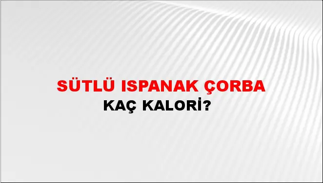 Sütlü Ispanak Çorba Sütlü Ispanak Çorba