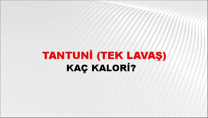 Tantuni (Tek lavaş)
