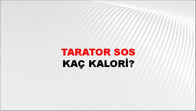 Tarator Sos Tarator Sos