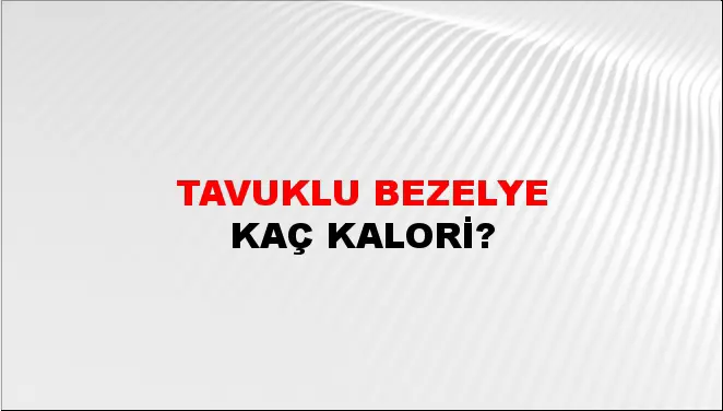 Tavuklu Bezelye Tavuklu Bezelye