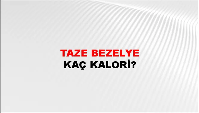 Taze Bezelye Taze Bezelye