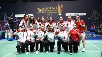 Kadın Milli Badminton Takımı, Avrupa Şampiyonası'nda yarı finale yükseldi