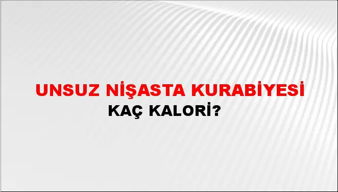 Unsuz Nişasta Kurabiyesi Unsuz Nişasta Kurabiyesi