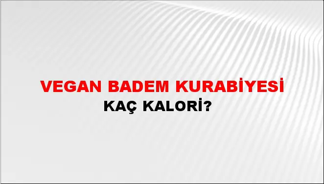 Vegan Badem Kurabiyesi