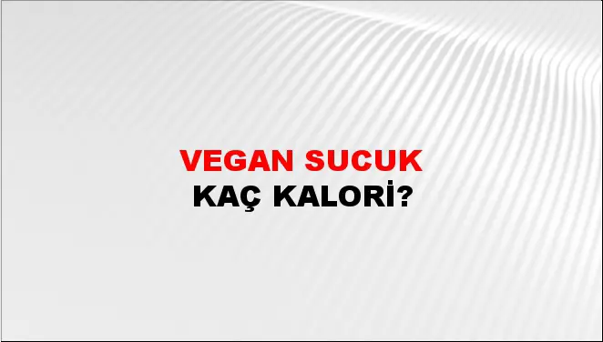 Vegan Sucuk