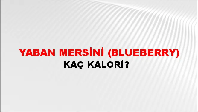 Yaban Mersini (Blueberry) Yaban Mersini (Blueberry)