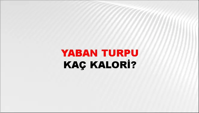 Yaban Turpu