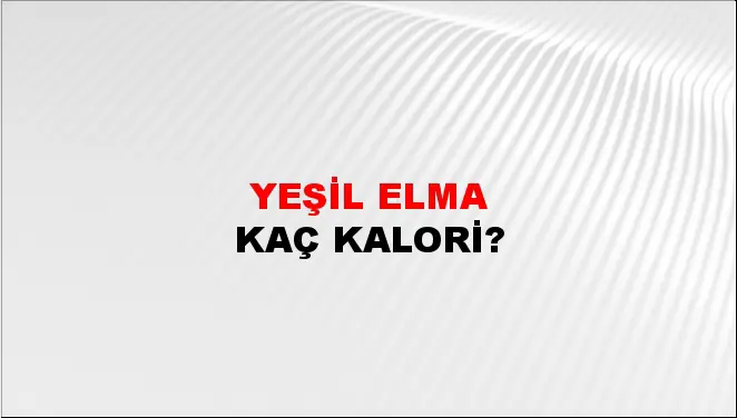 Yeşil Elma
