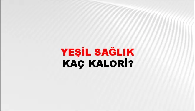 Yeşil Sağlık