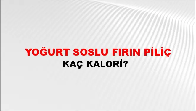 Yoğurt Soslu Fırın Piliç Yoğurt Soslu Fırın Piliç