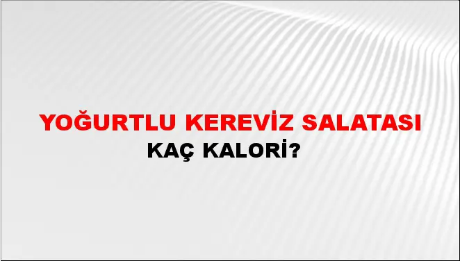 Yoğurtlu Kereviz Salatası