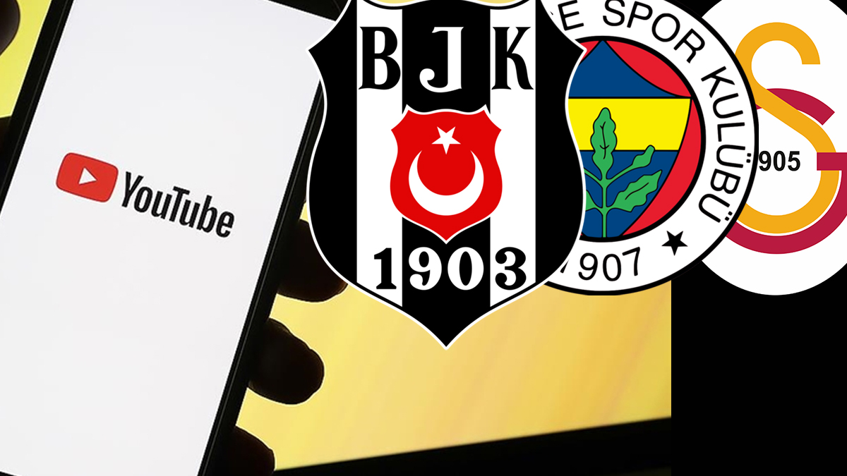 Beşiktaş, Fenerbahçe ve Galatasaray! Avrupa'da ilk 20'deler: Bu kez saha içi değil, Youtube!