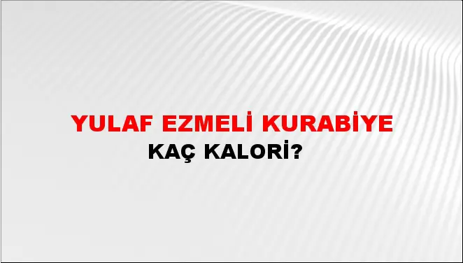 Yulaf Ezmeli Kurabiye