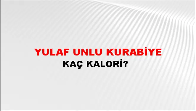 Yulaf Unlu Kurabiye