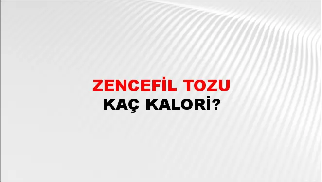 Zencefil Tozu Zencefil Tozu