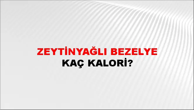 Zeytinyağlı Bezelye