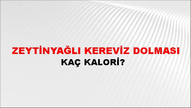 Zeytinyağlı Kereviz Dolması